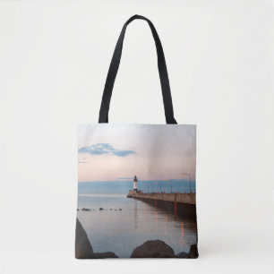 Duluth Harbour North Pier Light all over bag