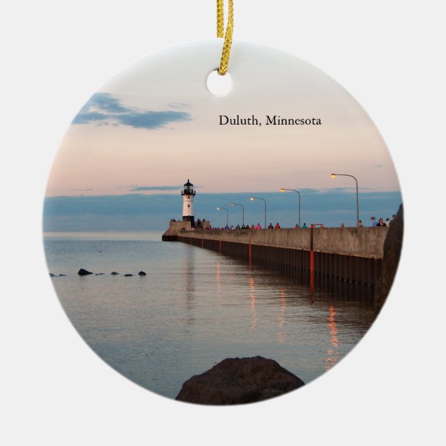 Duluth Harbour North Pier Light ornament Duluth, M (Front)