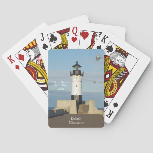 Image of Duluth Harbour North Pier Light playing cards