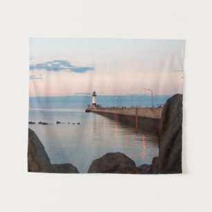 Duluth Harbour North Pier Light tapestry