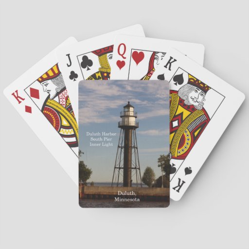 Image of Duluth Harbour South Pier Inner Light playing Playing Cards