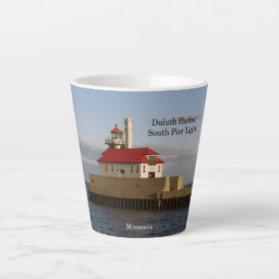 Duluth Harbour South Pier Light latte mug