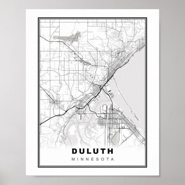 Duluth Map Poster (Front)