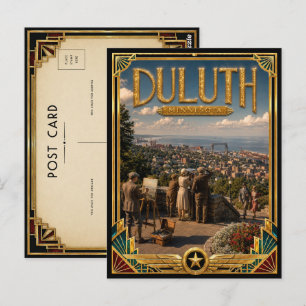 Duluth Minnesota Vintage Art Deco Golden Age Postcard