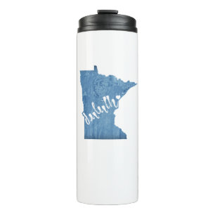 Duluth Minnesota Wood Grain Thermal Tumbler