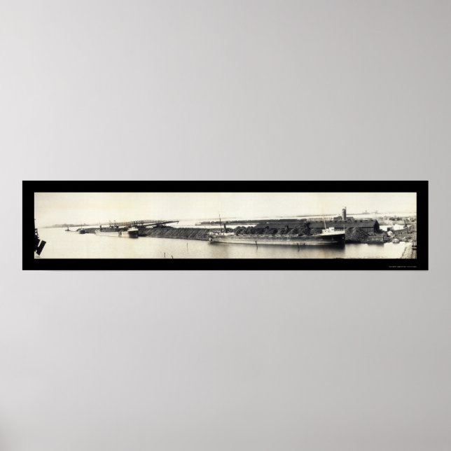 Duluth MN Coal Barges Photo 1907 Poster (Front)