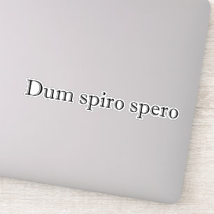 dum spiro spero