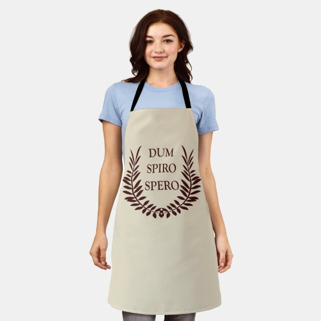 Dum spiro spero apron (Worn)
