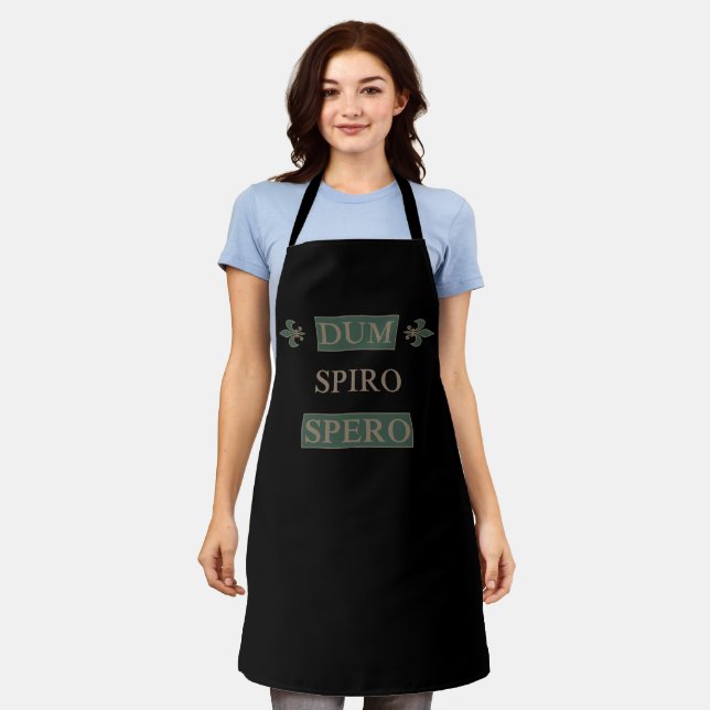 Dum spiro spero apron (Worn)