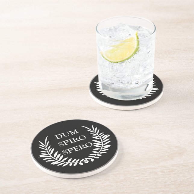 Dum spiro spero coaster (Side)