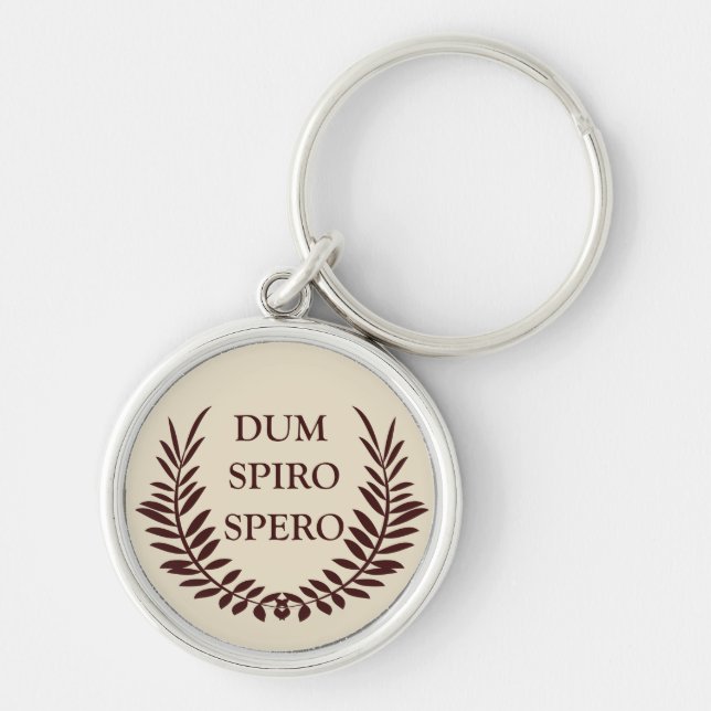 Dum spiro spero key ring (Front)