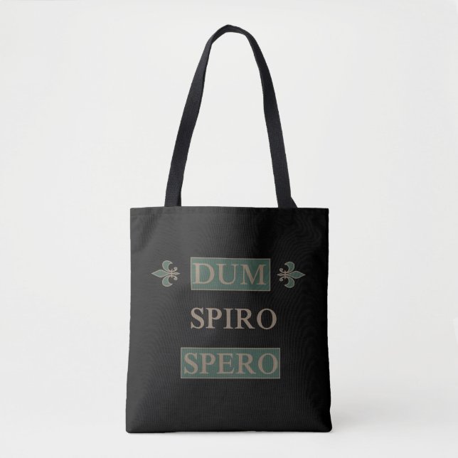 Dum spiro spero tote bag (Front)