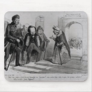 Dumas, Hugo et Balzac seeking their admission Mouse Mat