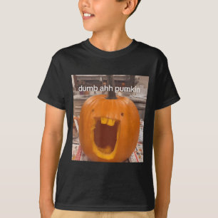 Dumb Ahh Pumkin Halloween - Unisex Adults Kids - T-Shirt