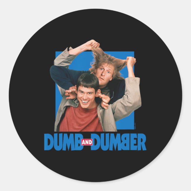 Dumb And Dumber - Lloyd Christmas And Harry Dunne  Classic Round Sticker (Front)