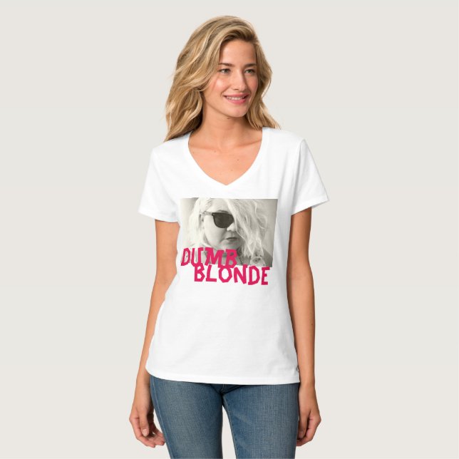 dumb blonde pink tee DBR clothing CO (Front Full)