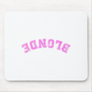 Dumb Blonde Smart Funny Saying Illustration Mouse Mat