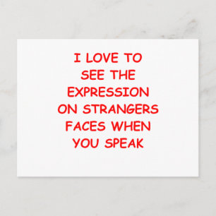 dumb postcard