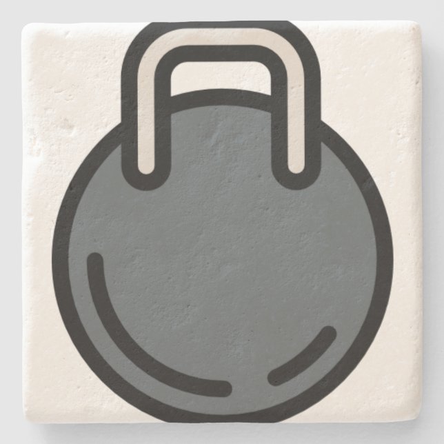 dumbbell-1 stone coaster (Front)