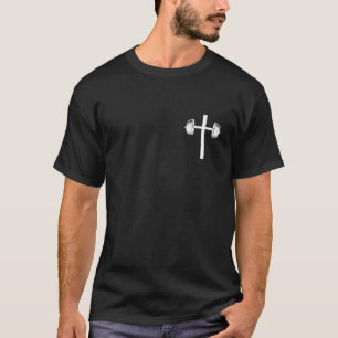 Dumbbell Christian Barbel Cross Gym Workout T-Shirt
