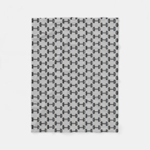 dumbbell fleece blanket