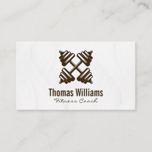 Dumbbell Illustrations   Fitness Business Card
