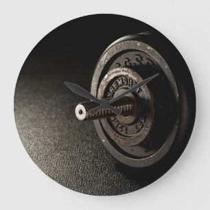 Dumbbell Large Clock