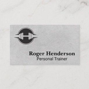 Dumbbell Logo   Fitness Gym Business Card