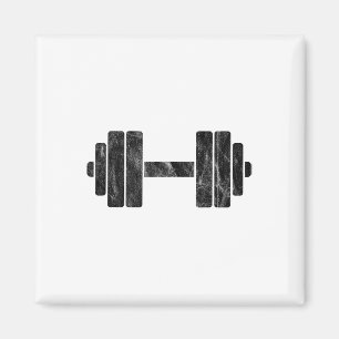 Dumbbell Minimalism - Weight Lifting And Bodybuild Magnet