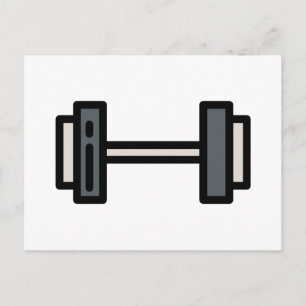 dumbbell postcard