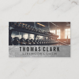 Dumbbell Rack   Fitness Trainer   Gym Business Card