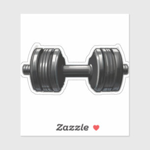 Dumbbell Stickers for Gym Enthusiasts