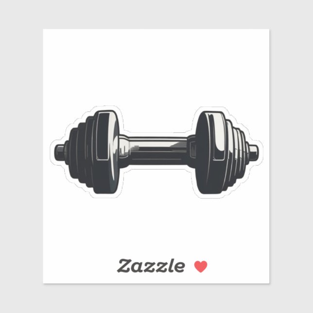 Dumbbell Stickers for Gym Enthusiasts (Sheet)
