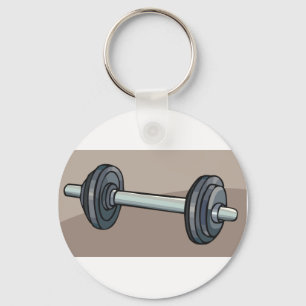 Dumbbell Weight Key Ring