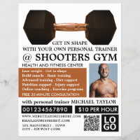 Dumbbell Weight, Personal trainer, Gym Advertising