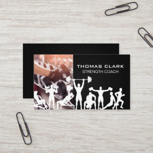 Dumbbell Weights   Fitness Exercises Business Card