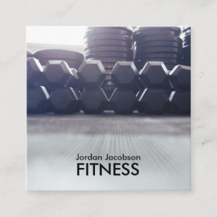 Dumbbells Fitness Business Cards