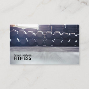 Dumbbells Fitness Business Cards