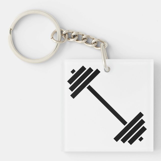 Dumbbells Key Ring (Front)