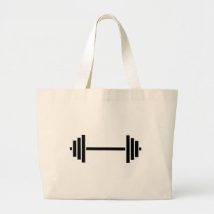 Dumbbells Large Tote Bag