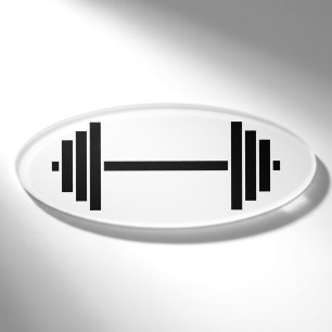 Dumbbells Name Tag