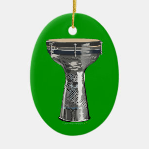 Dumbek Doumbek Darbuka Drum Green Ornament