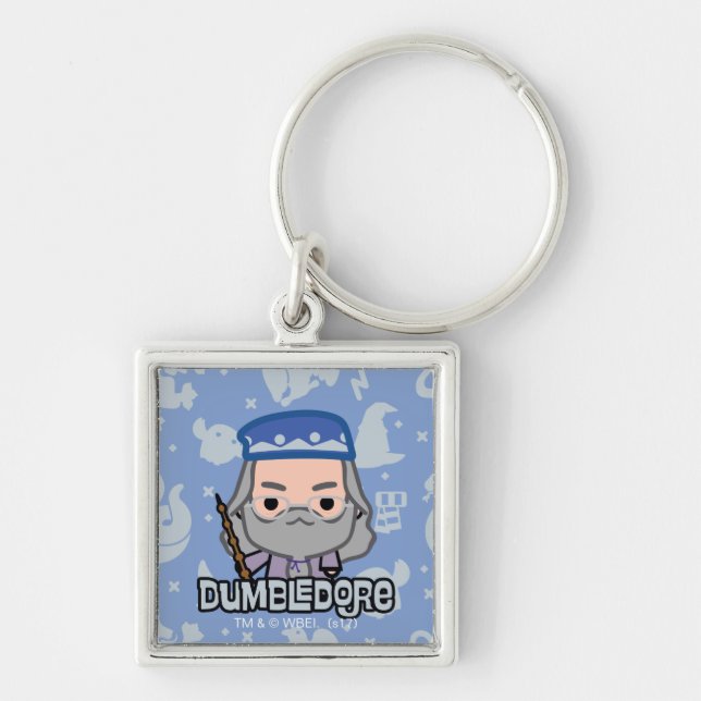 Dumbledore Cartoon Character Art Key Ring (Front)