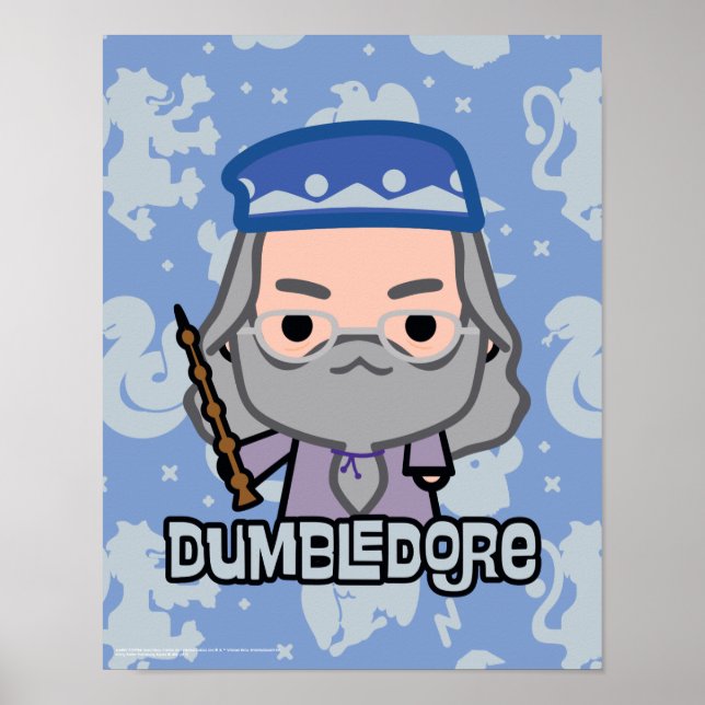 Dumbledore Cartoon Character Art Poster (Front)