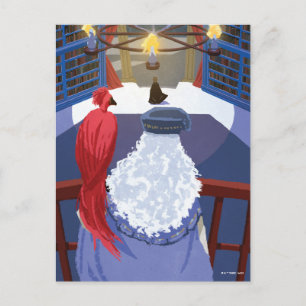 Dumbledore & Fawkes on Balcony Postcard