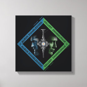 Dumbledore & Grindlewald Blood Troth Graphic Canvas Print