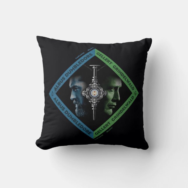 Dumbledore & Grindlewald Blood Troth Graphic Cushion (Front)