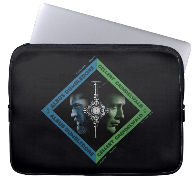 Dumbledore & Grindlewald Blood Troth Graphic Laptop Sleeve (Front)