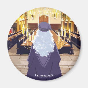 Dumbledore Speaking in the Hogwarts Great Hall Magnet