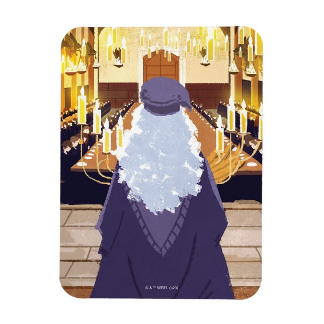 Dumbledore Speaking in the Hogwarts Great Hall Magnet (Vertical)